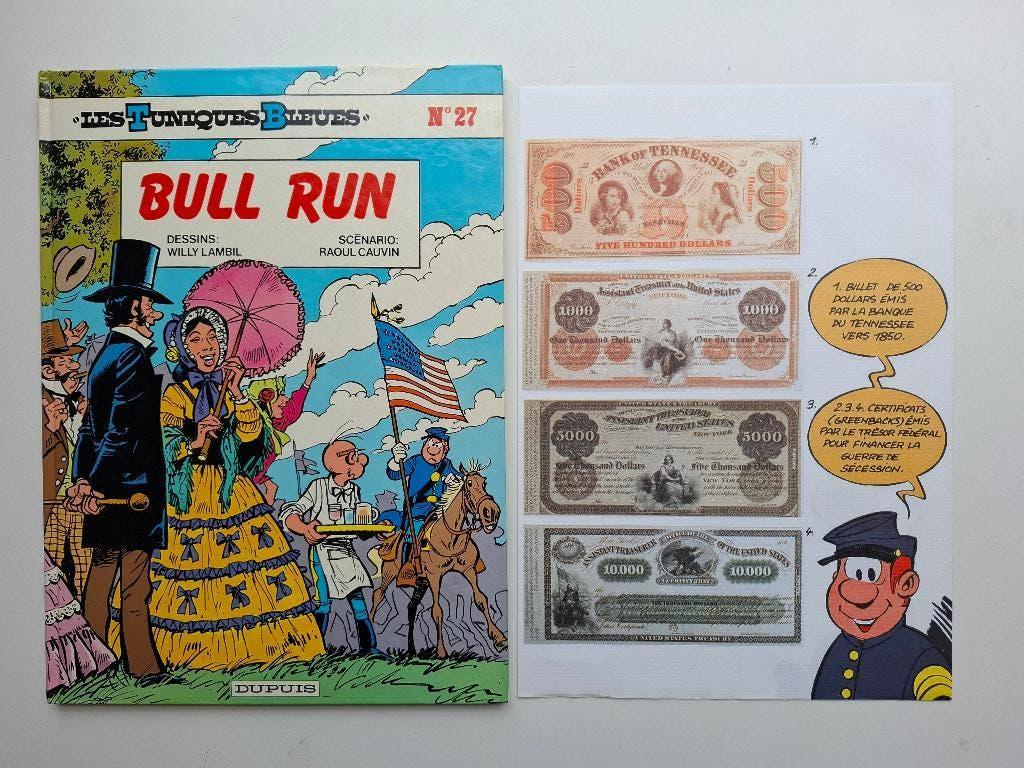 LES TUNIQUES BLEUES TOME 27 "BULL RUN" EO + PLANCHE BILLETS, Une BD, Enlèvement ou Envoi, Comme neuf
