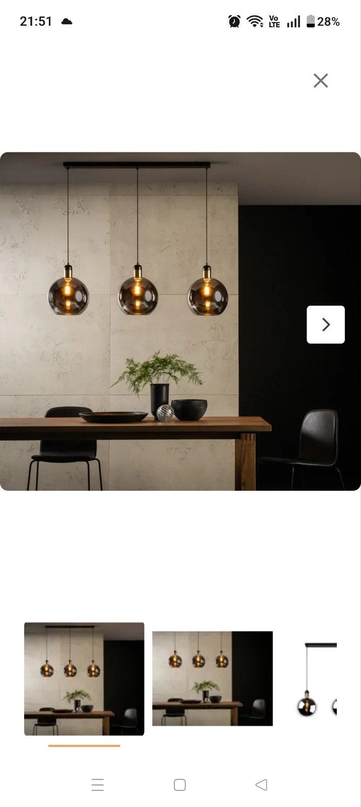 Lucide hanglamp, Ophalen