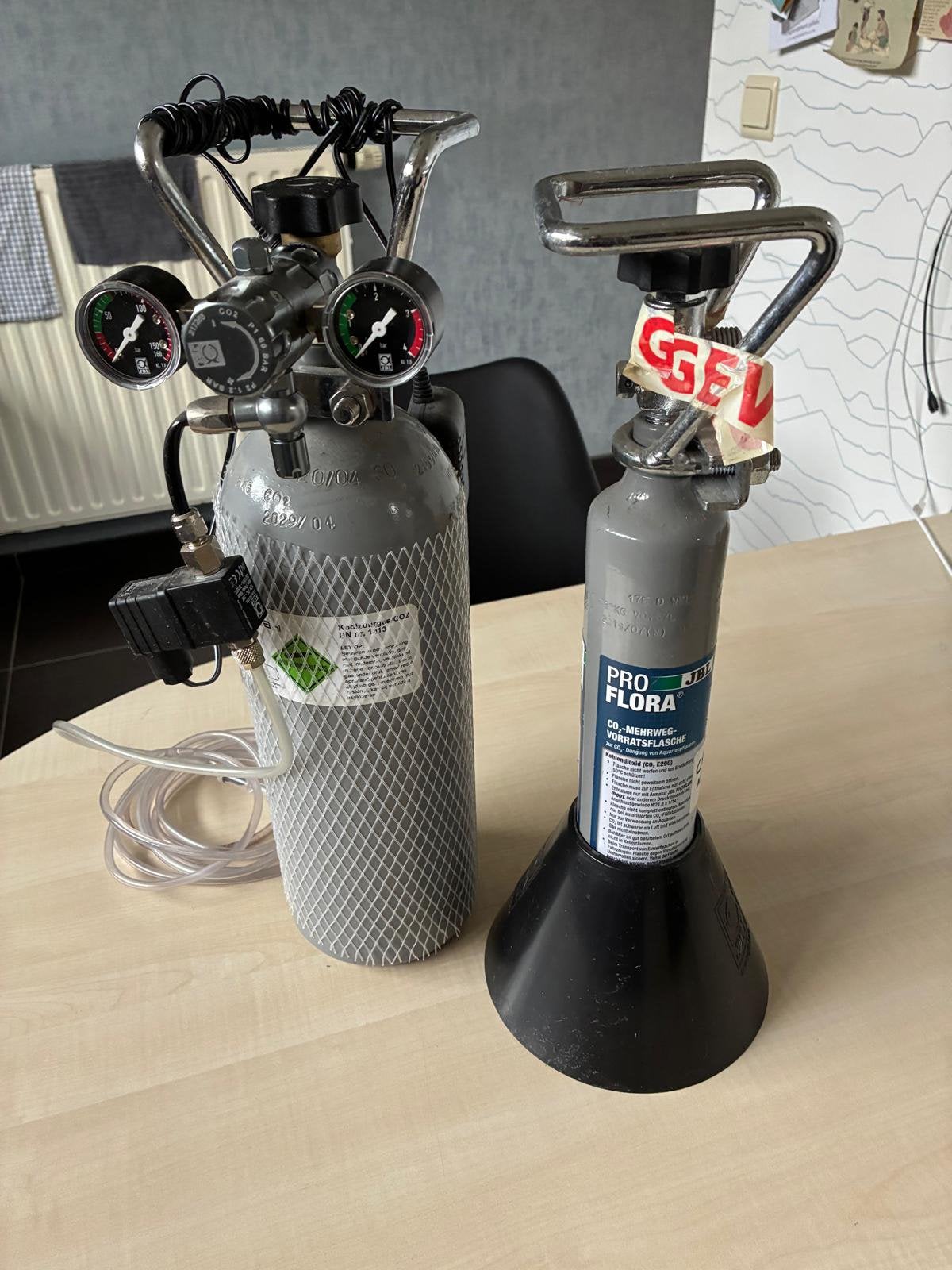 Co2 flessen, Dieren en Toebehoren, Ophalen, Gebruikt, CO₂-systeem
