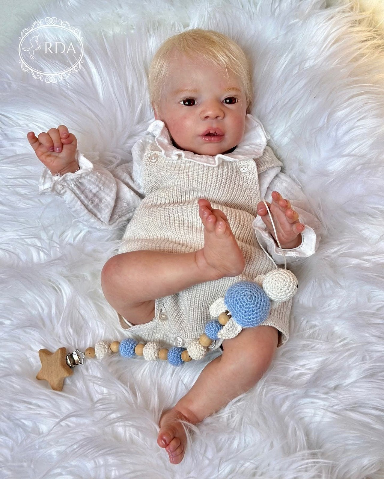 prachtige reborn: kit Dominic ,met echtheidscertificaat, Verzenden, Nieuw, Babypop, Levensecht of Reborn