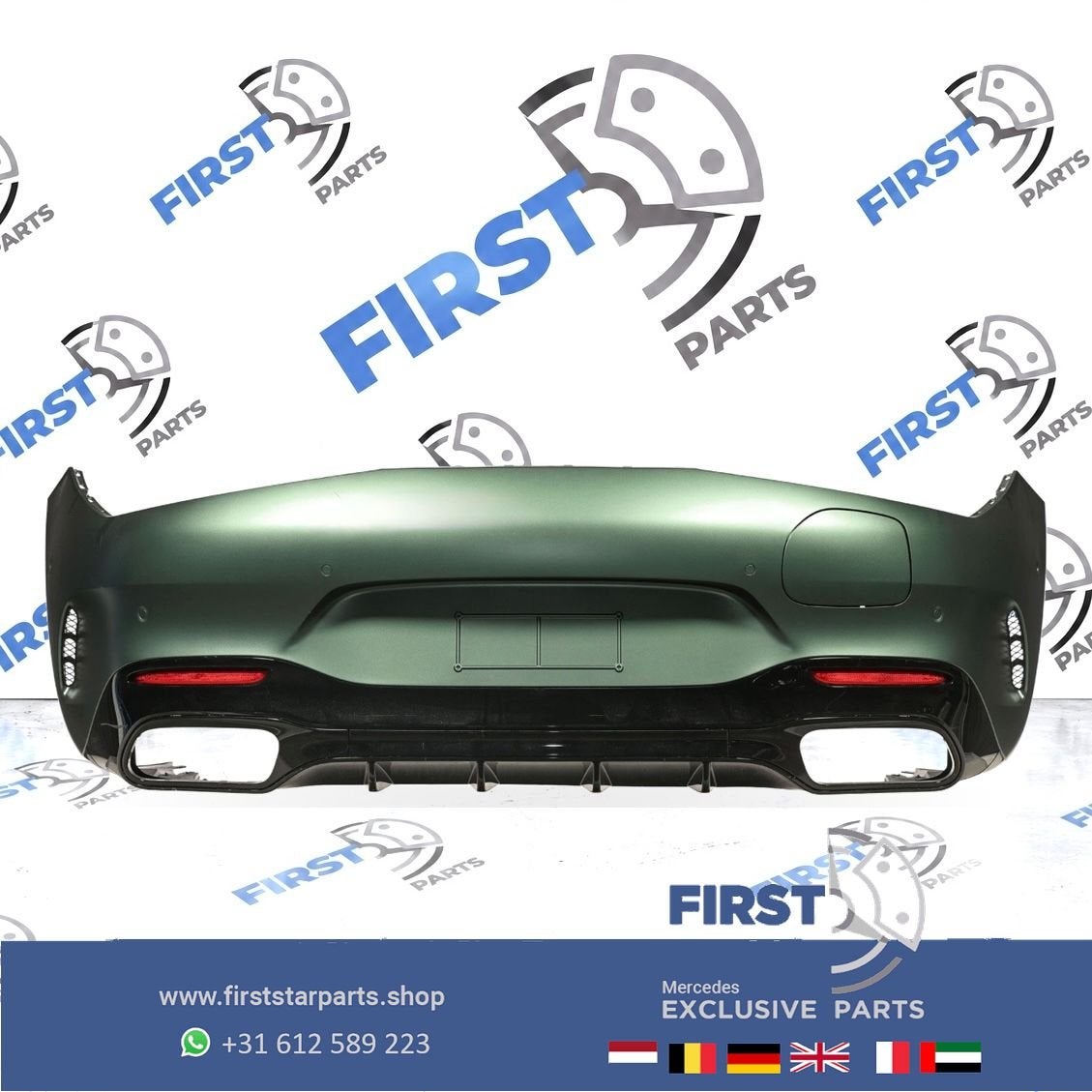 R232 SL43 SL55 SL63 AMG ACHTERBUMPER A2328852801 + DIFFUSER