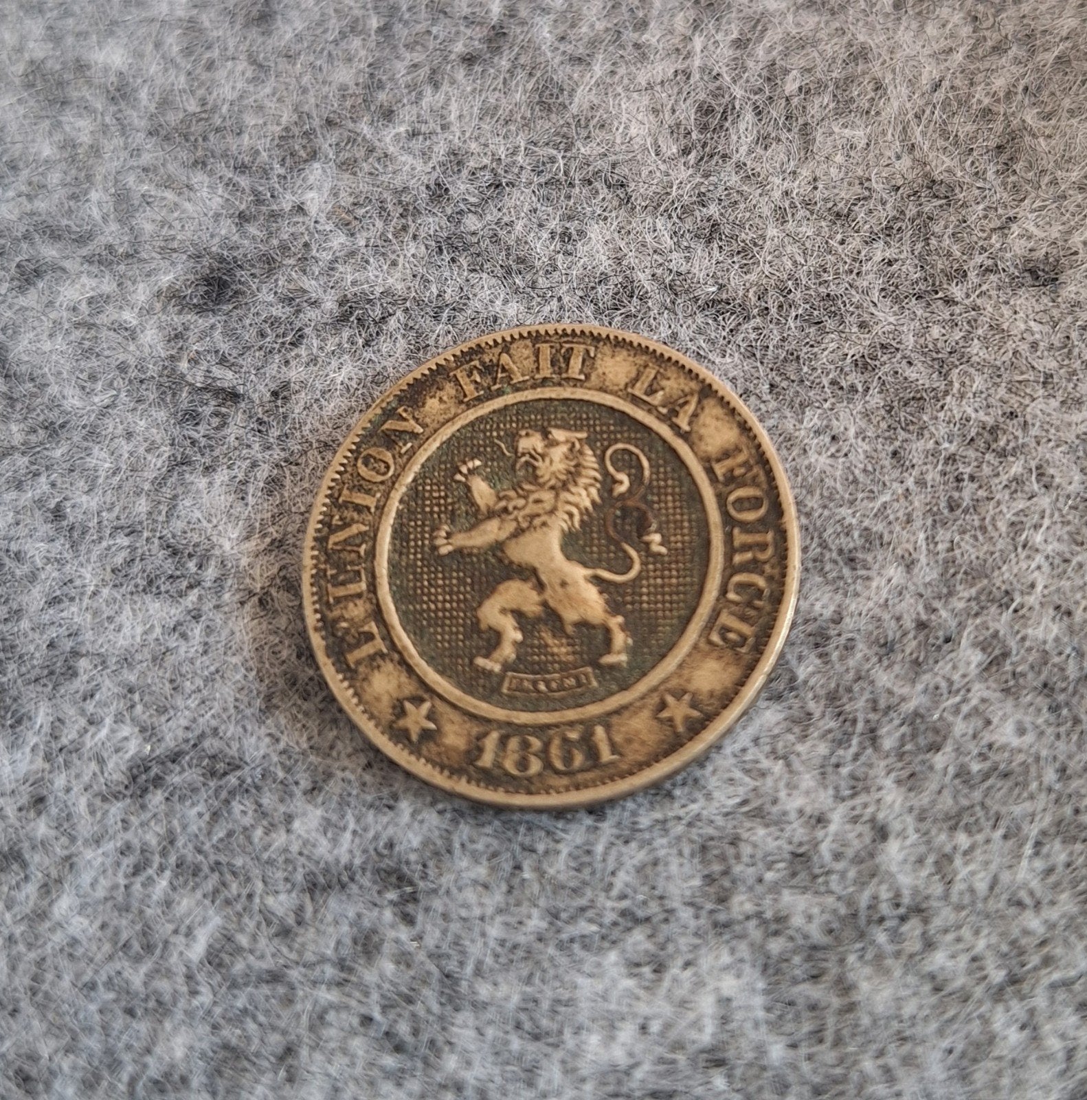Monnaie Leopold Premier 1861, 10 cent