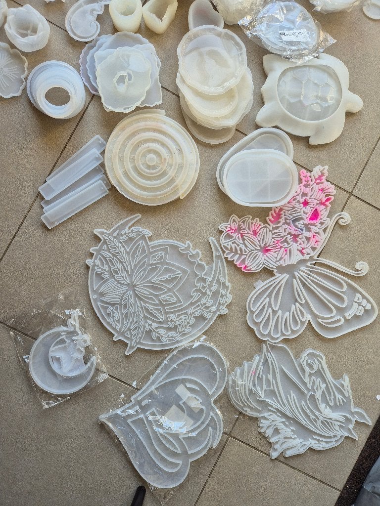 Epoxy mallen meer dan 100 stuks, Ophalen of Verzenden, Zo goed als nieuw, Rubber, Herbruikbaar