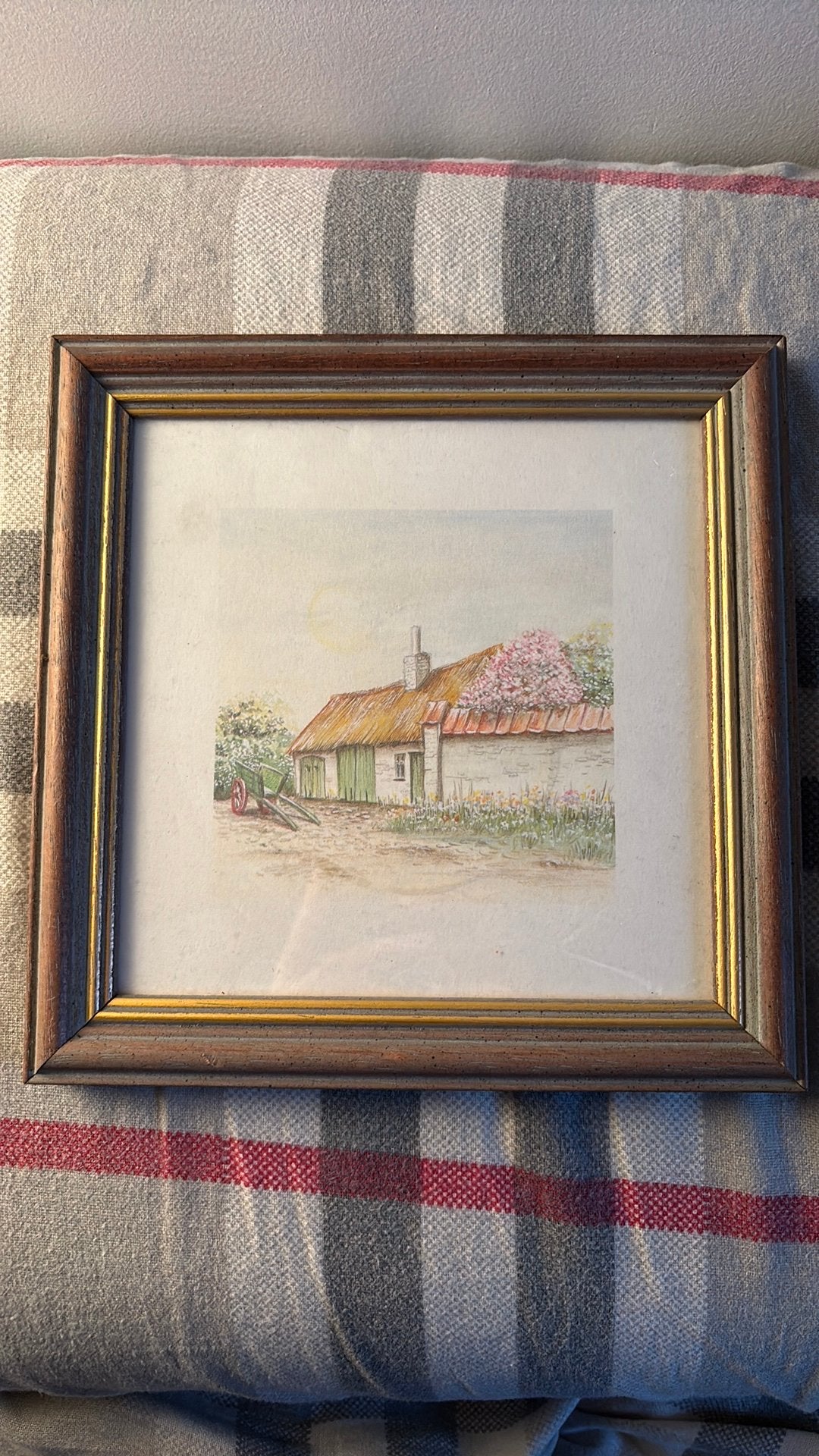 Kleine schilderij, Ophalen, Ingelijst, Landschap, Papier