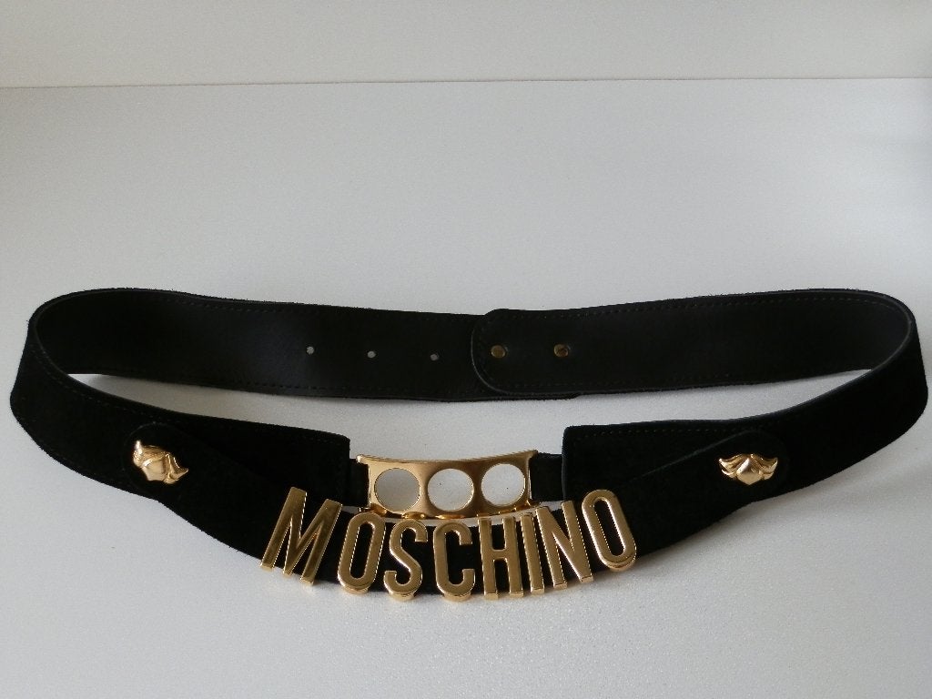 Moschino riem of ceintuur . Vintage. Madonna., Kleding | Dames, 3 tot 5 cm, 90 tot 100 cm, Tailleriem, Zo goed als nieuw