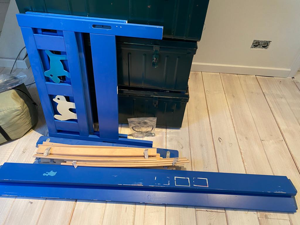 Kinderbed, Ophalen, Gebruikt, 70 tot 85 cm, Lattenbodem