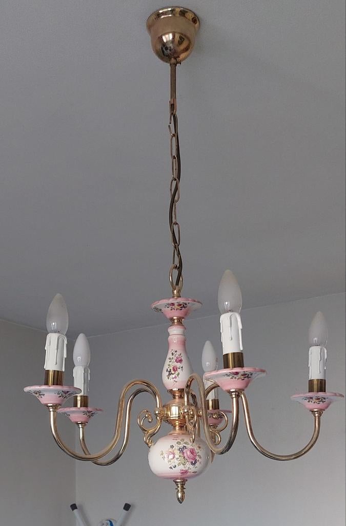 luster met bloemmotief, Huis en Inrichting, Lampen | Kroonluchters, Ophalen
