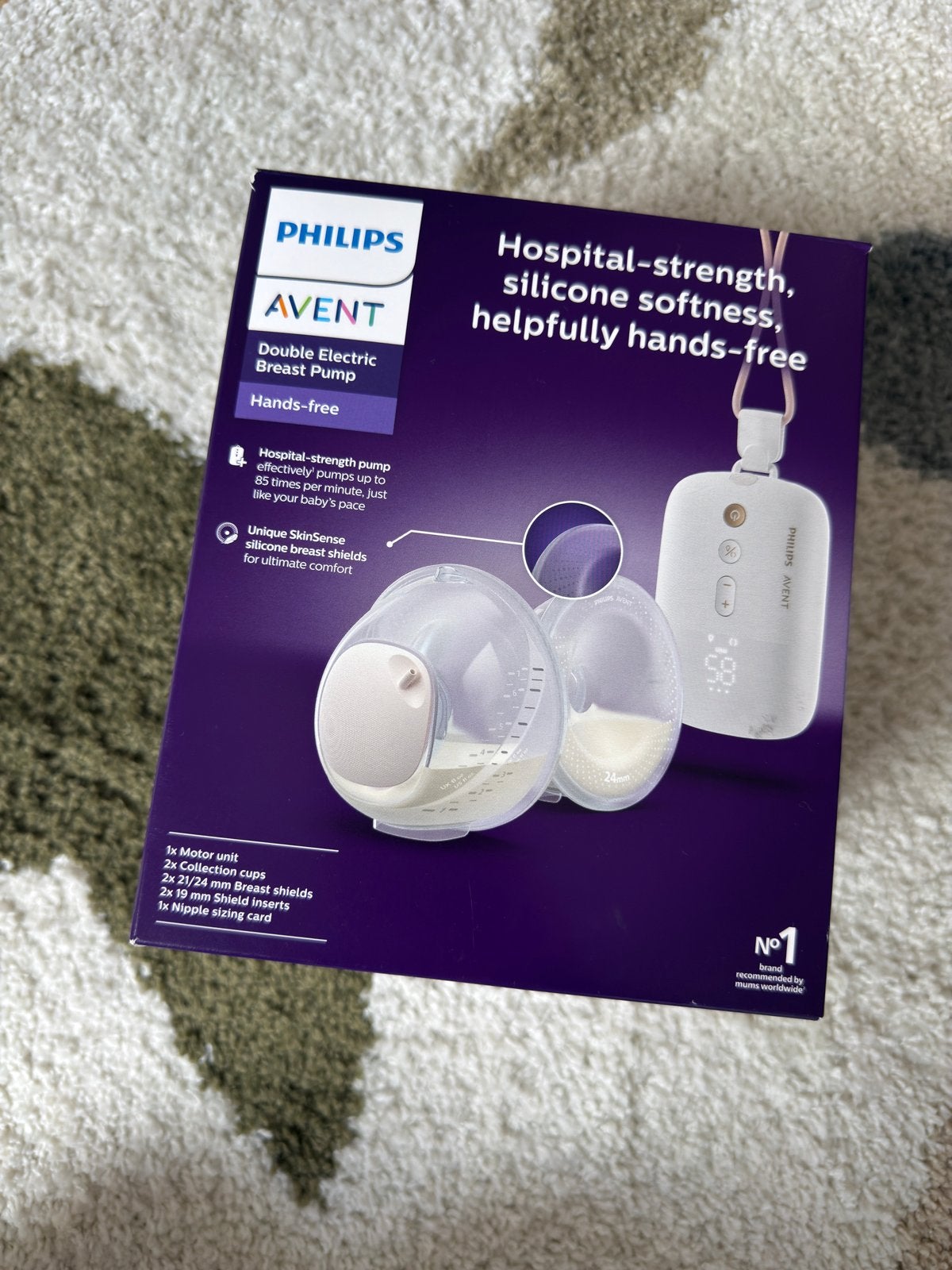 Philips dubbele handsfree electrische kolf, Ophalen, Borstkolf, Philips Avent, Zo goed als nieuw