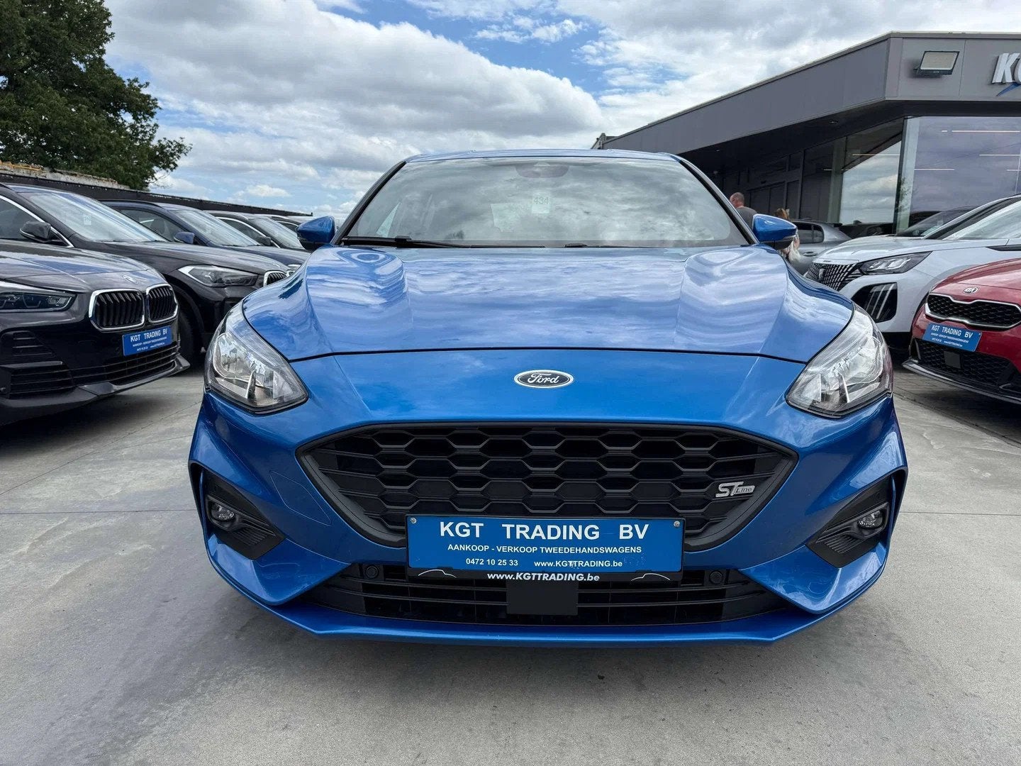 Ford Focus 1.0i 125PK ST-LINE AUTOMAAT 5-DEURS NAVIGATIE FUL, Stof, Gebruikt, Adaptive Cruise Control, Blauw