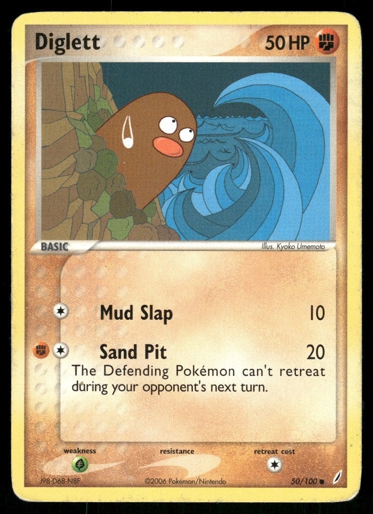 Diglett 50/100 - Crystal Guardians (Good), Verzenden, Gebruikt