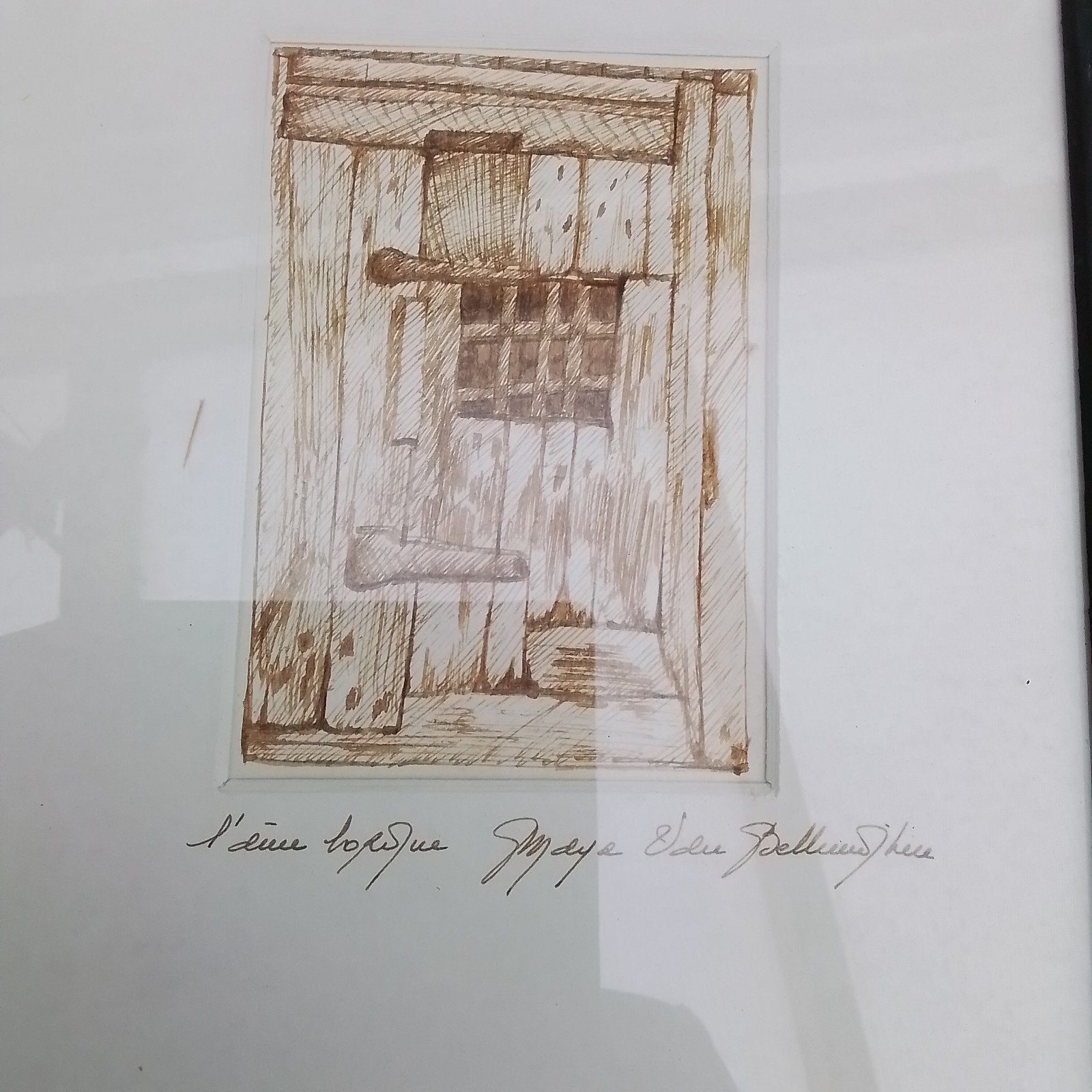 tekening 1994 gesigneerd, Ophalen, Tekening, Gesigneerd