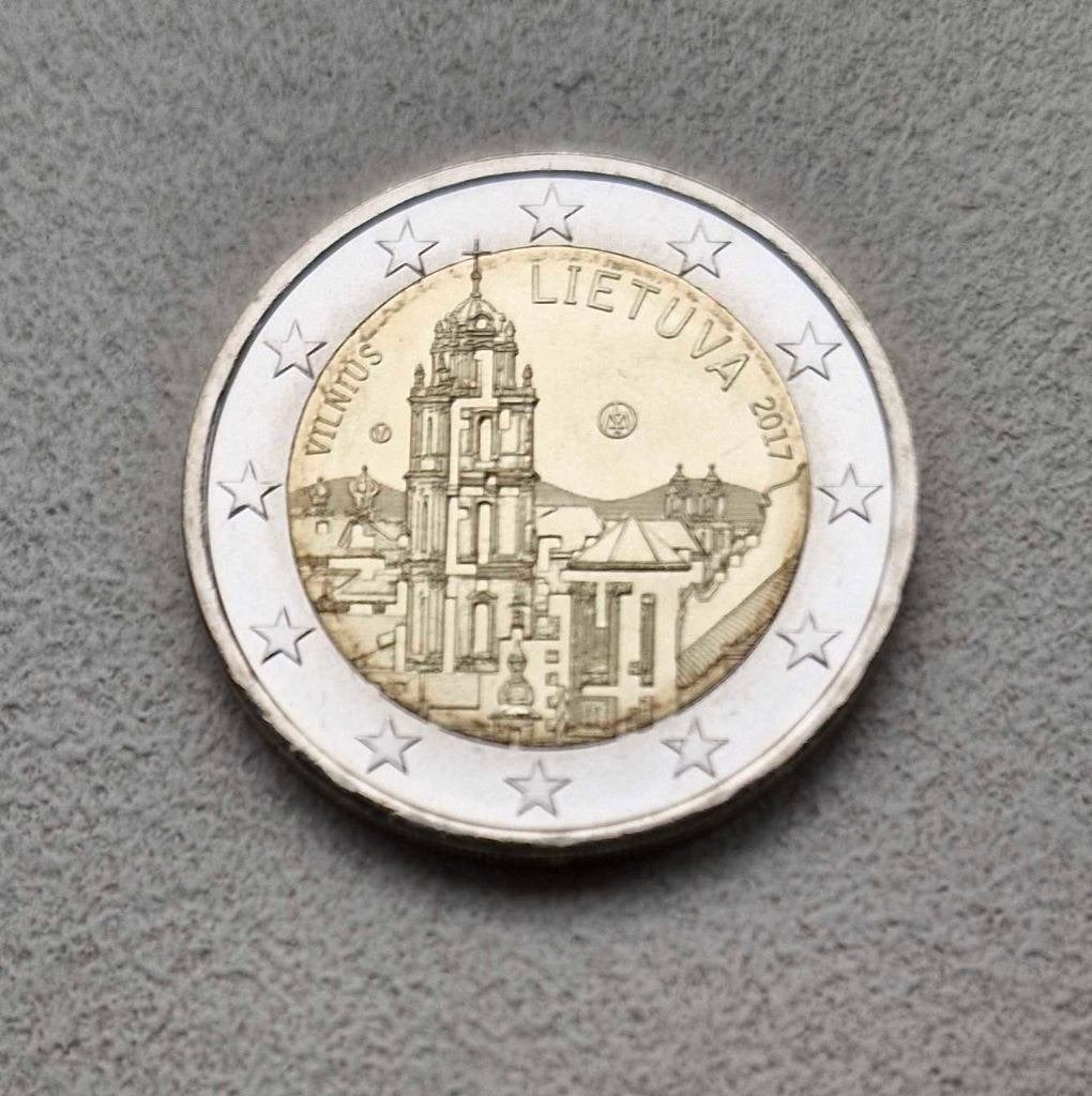 2 euro Litouwen 2017 'Vilnius cultuurstad' UNC, Ophalen of Verzenden, Overige landen, 2 euro, Losse munt