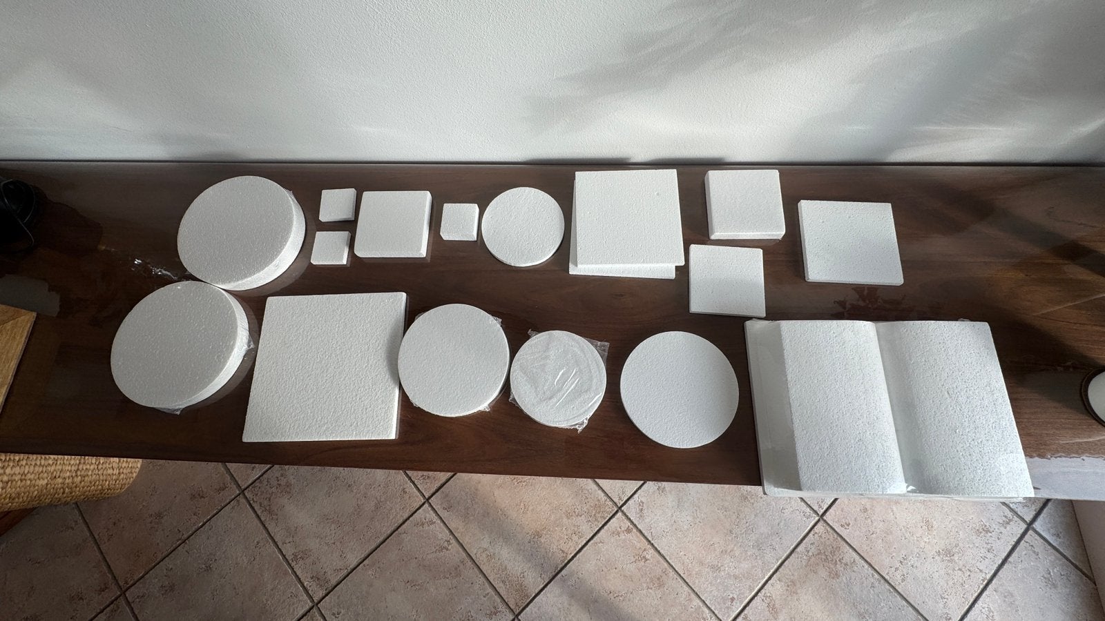 Allerlij piepschuim knutselmateriaal (bv voor snoeptaart), Ophalen, Nieuw, Knutselmateriaal