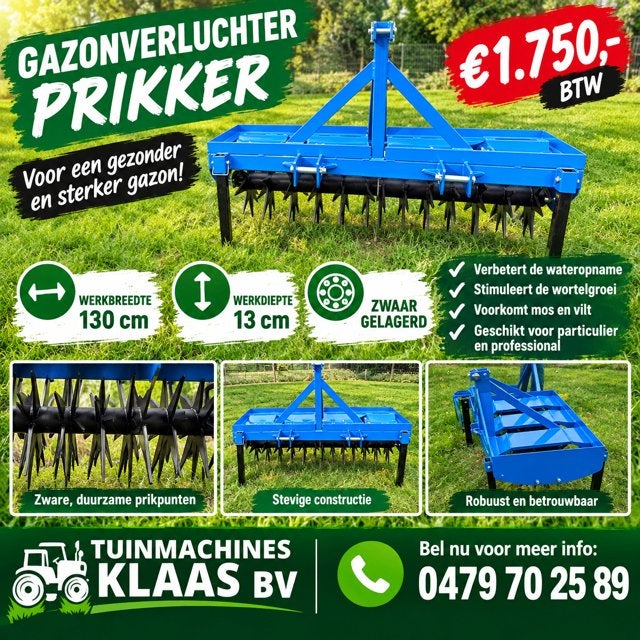 gazonprikker gazonverluchter 130cm, Enlèvement, Neuf