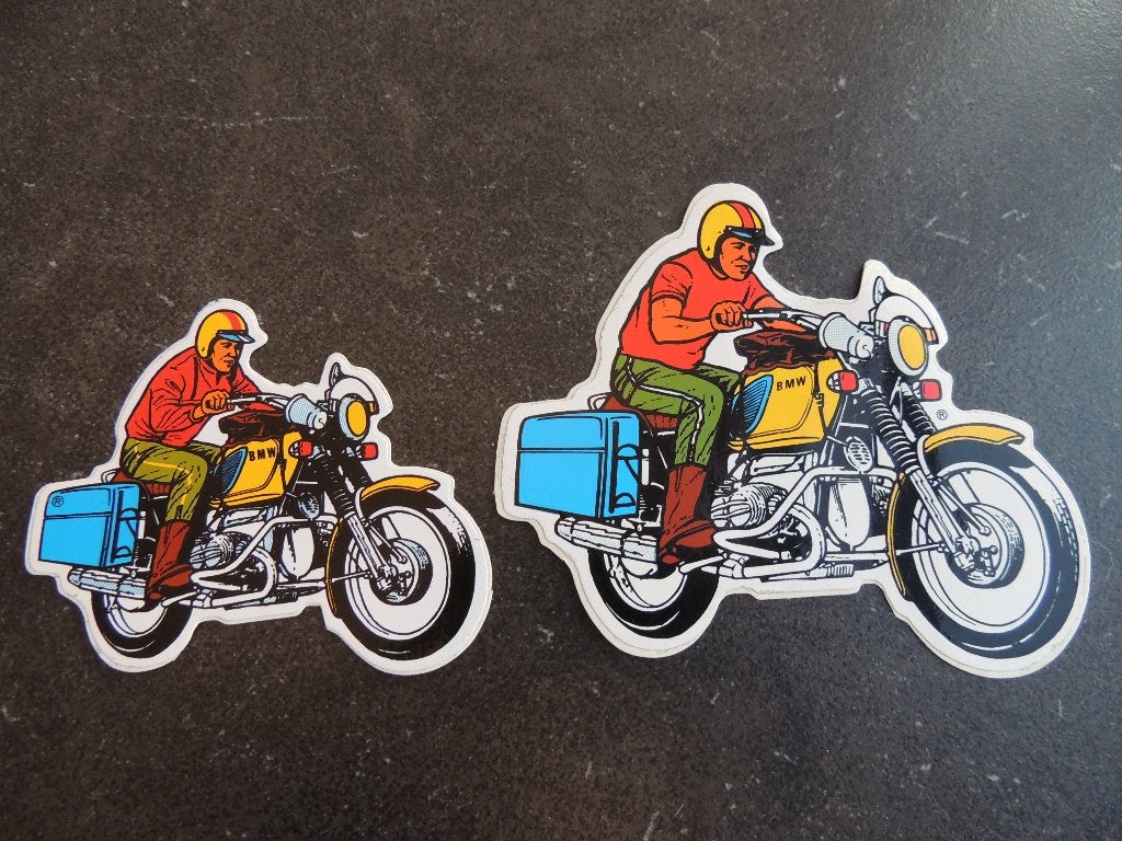 BMW MOTO 2 x STICKERS, Verzenden, Zo goed als nieuw