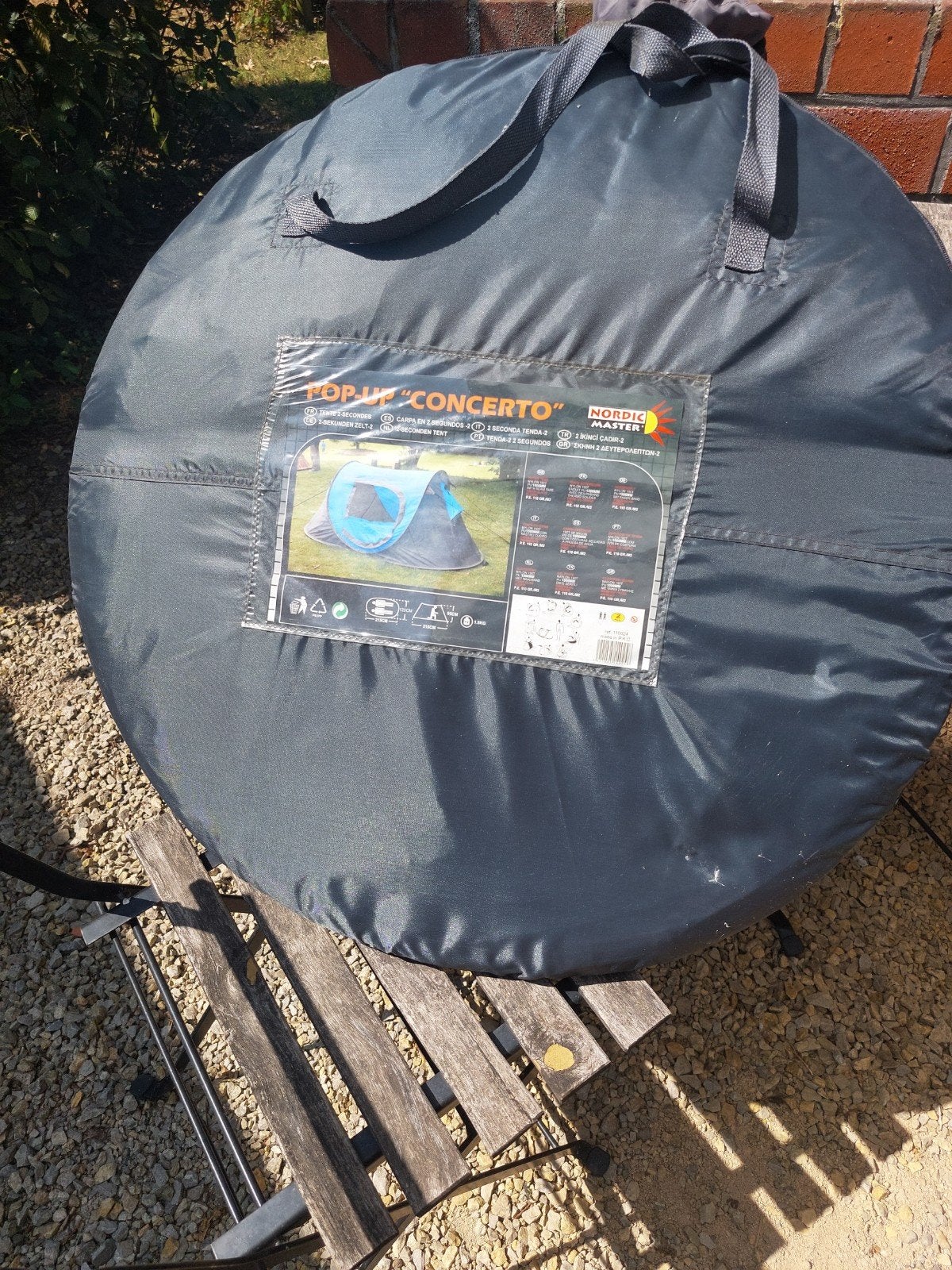 Pop-up tent, 2 personen, Nordic Master, 1 x gebruikt, Caravans en Kamperen, Tenten, Ophalen