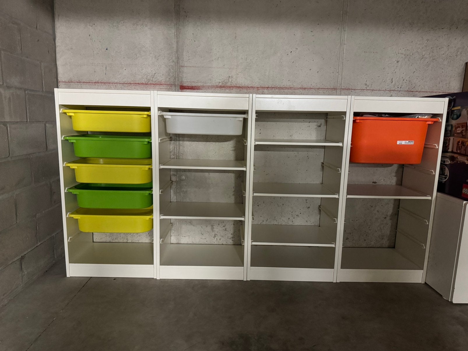 Ikea Trofast 4 kasten met attributen, Enlèvement, Utilisé