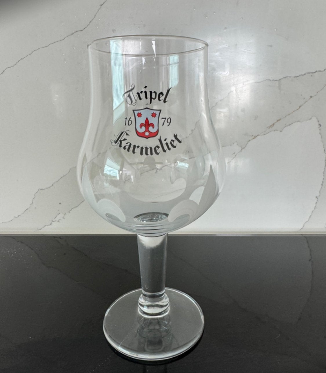 Verre triple carmélite, Collections, Marques de bière, Enlèvement ou Envoi, Comme neuf