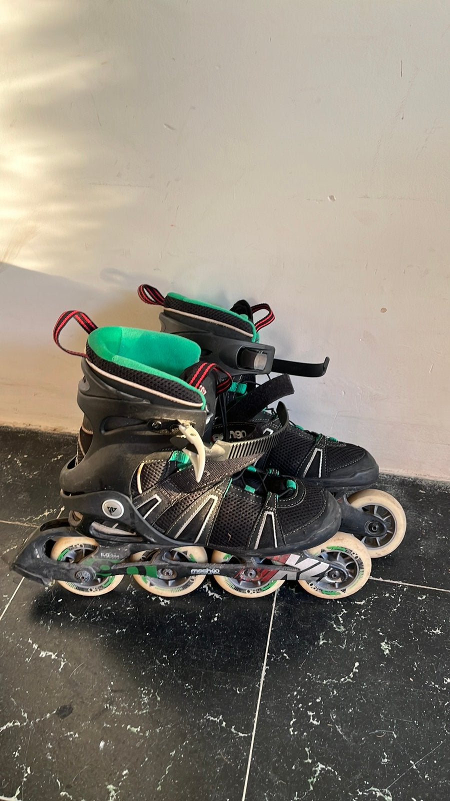 K2 mach 90 m inline skates maat 42,5, Sport en Fitness, Ophalen of Verzenden, Inline skates 4 wielen, K2