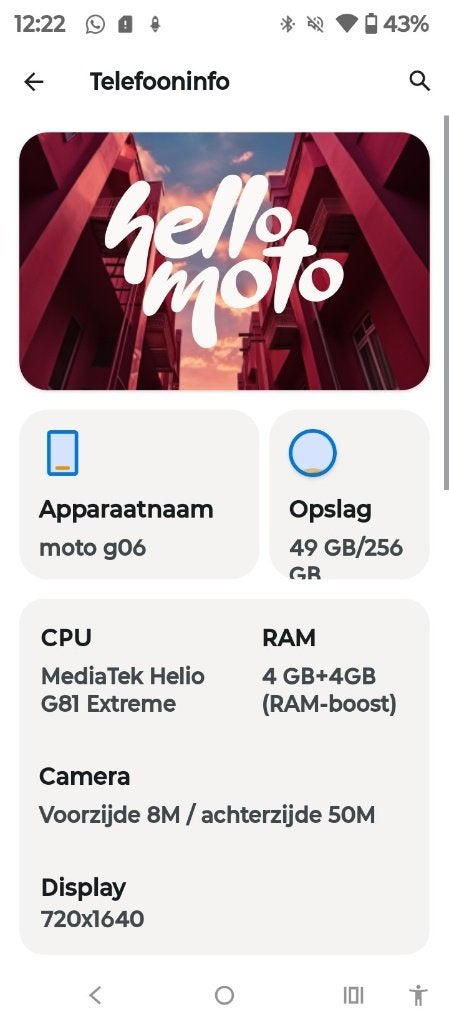 Motorola G06, Télécoms, Téléphonie mobile | Motorola, Neuf, Enlèvement ou Envoi, Classique ou Candybar, 6 mégapixels ou plus