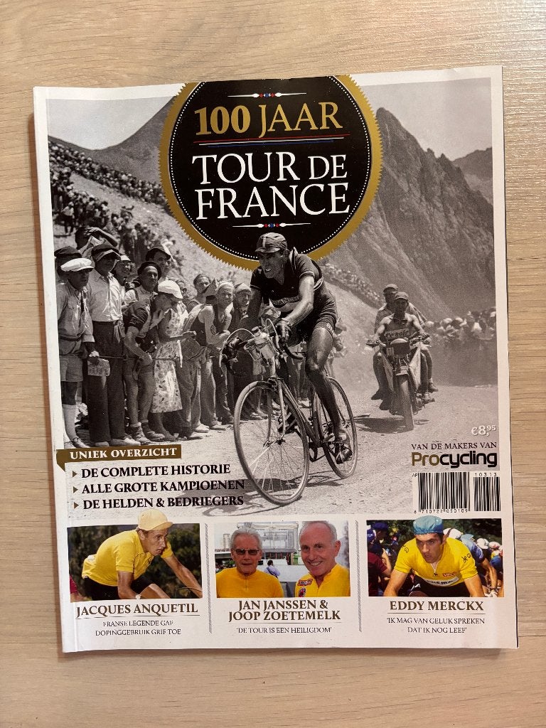 100 jaar Tour De France, Lopen en Fietsen, Ophalen of Verzenden, Zo goed als nieuw, Procycling