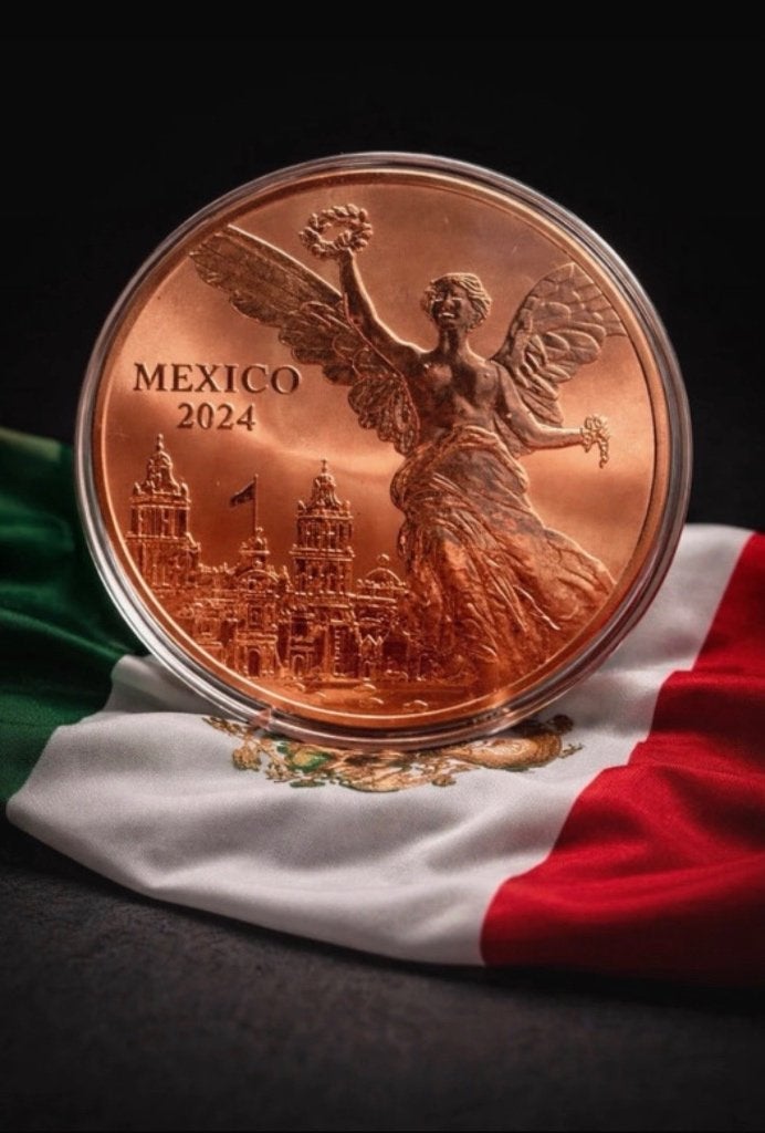 Libertad tribute 5oz avdp koper munt copper coin, Postzegels en Munten, Edelmetalen en Baren, Koper, Ophalen of Verzenden
