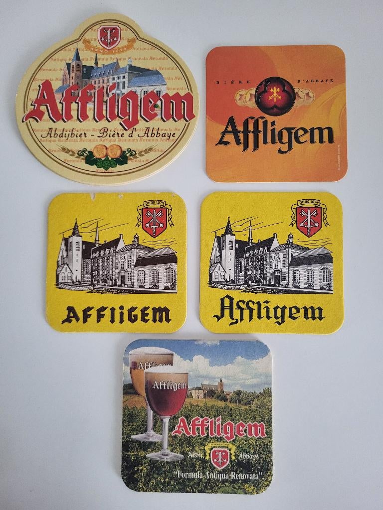 abdij Affligem abdijbier bierviltjes bierkaartjes, Verzamelen, Biermerken, Zo goed als nieuw, Viltje(s), Overige merken, Ophalen of Verzenden