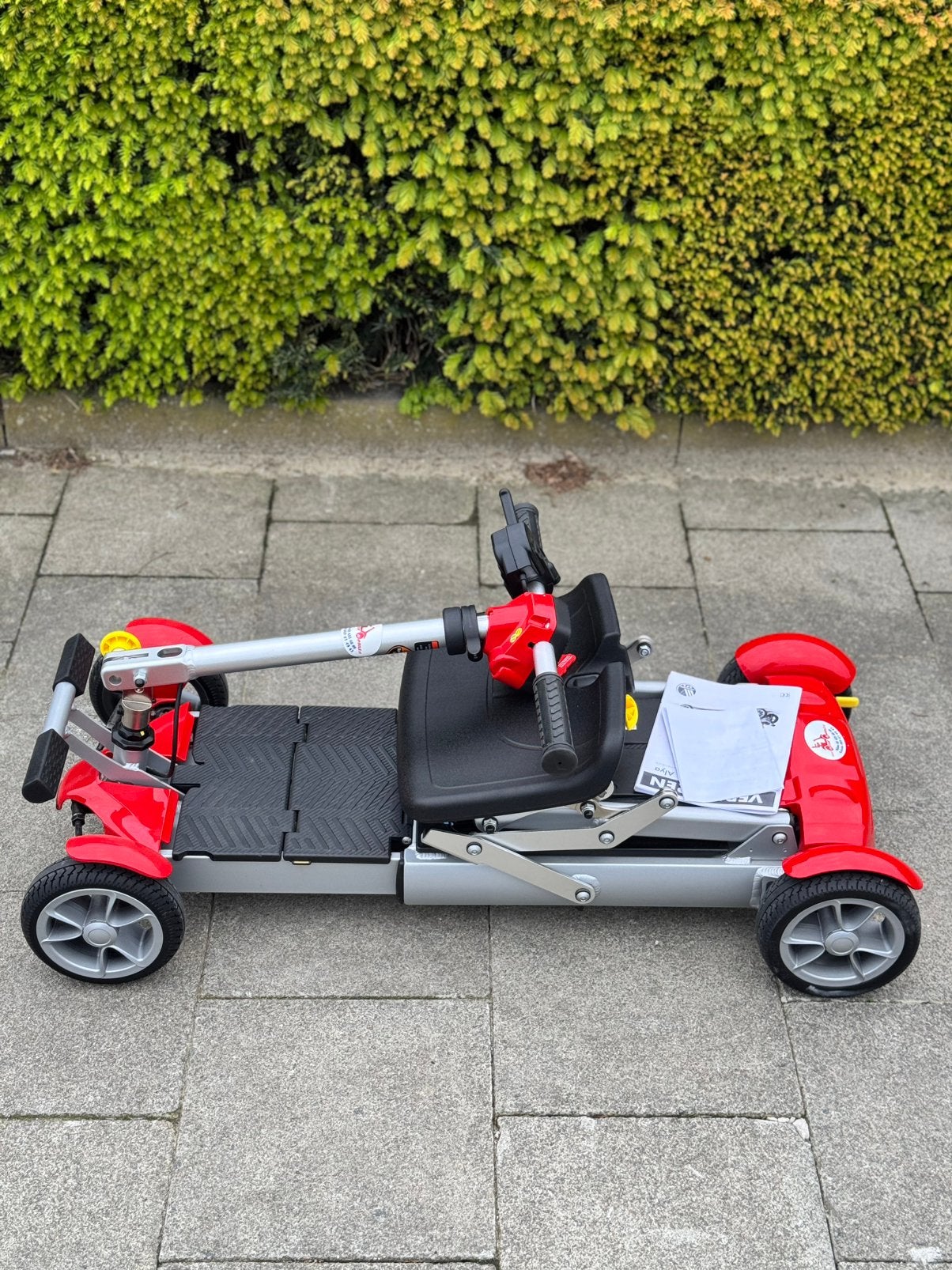 Scootmobiel pliable Alya vermeiren Voiturette électrique, Divers, Enlèvement ou Envoi, Pliant, Comme neuf, Fauteuil roulant électrique