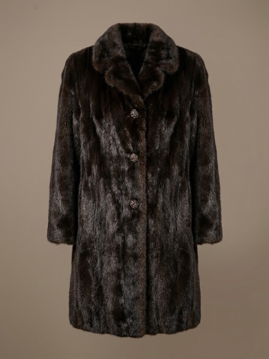 Saga Mink - Manteau/fourrure de vison, Vêtements | Femmes, Enlèvement ou Envoi, Porté, Taille 38/40 (M), Brun