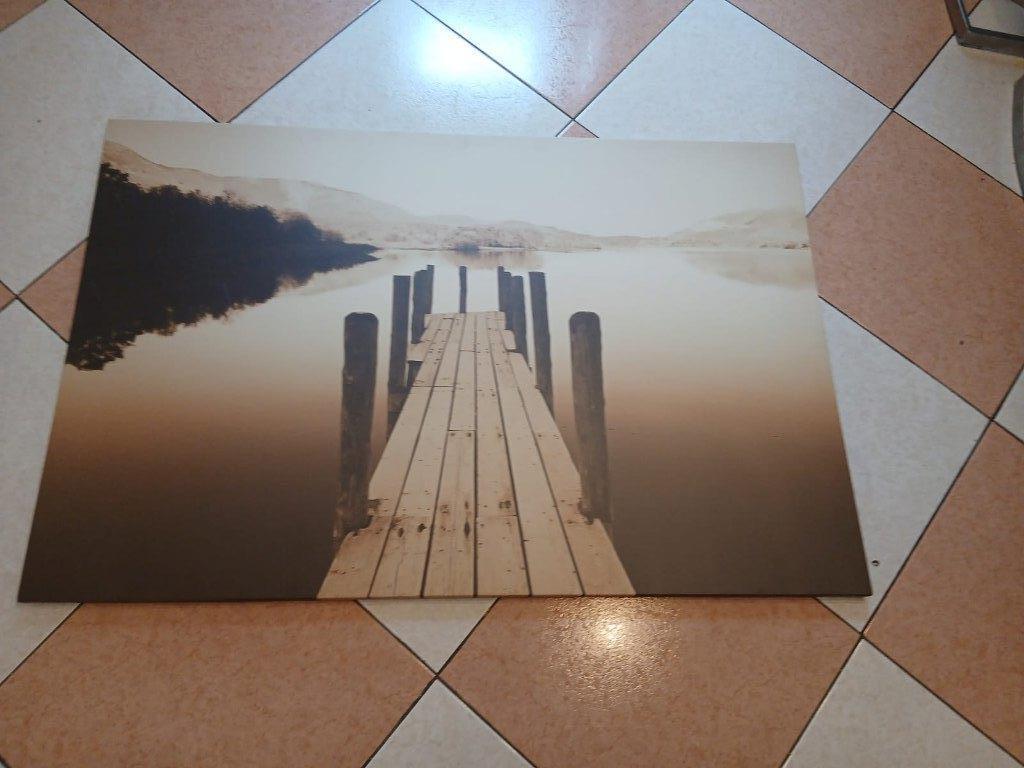 Tableau IKEA PJÄTTERYD 78x118 cm – toile ponton sépia, Maison & Meubles, Accessoires pour la Maison | Peintures, Dessins & Photos