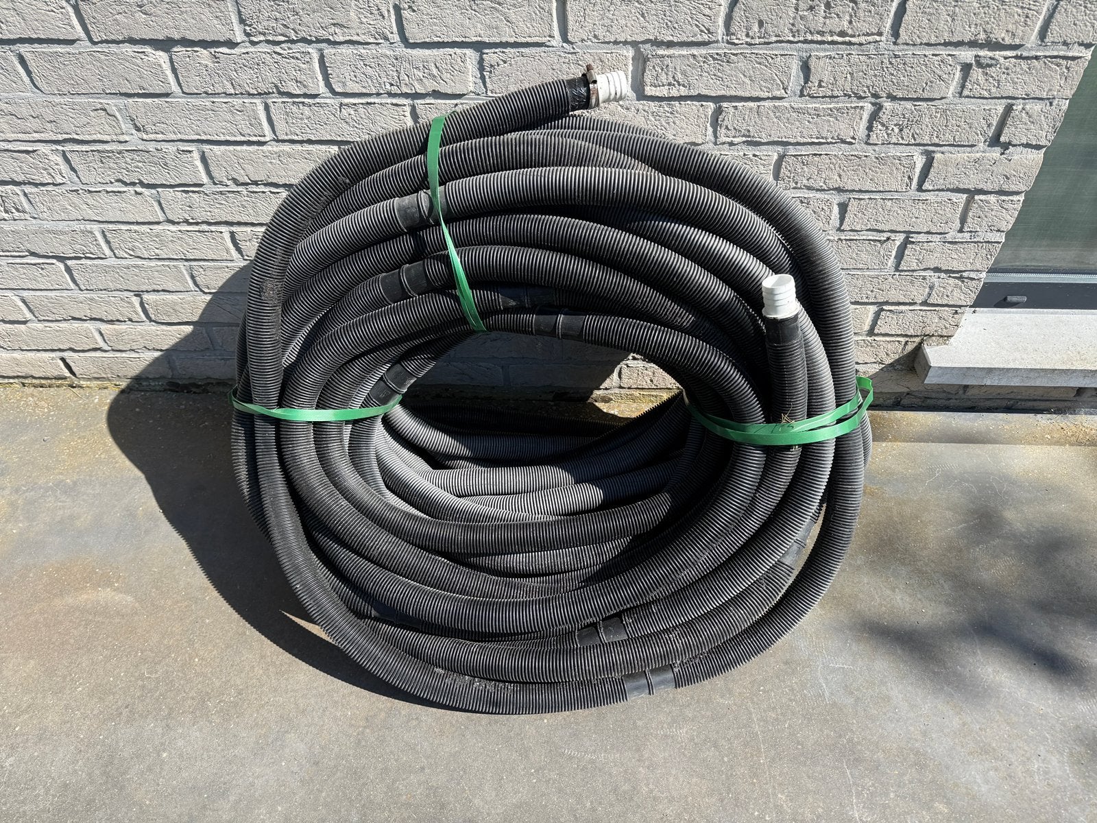 200m (4x50m) zwarte solar buis zwembad 40mm, Ophalen, Zo goed als nieuw