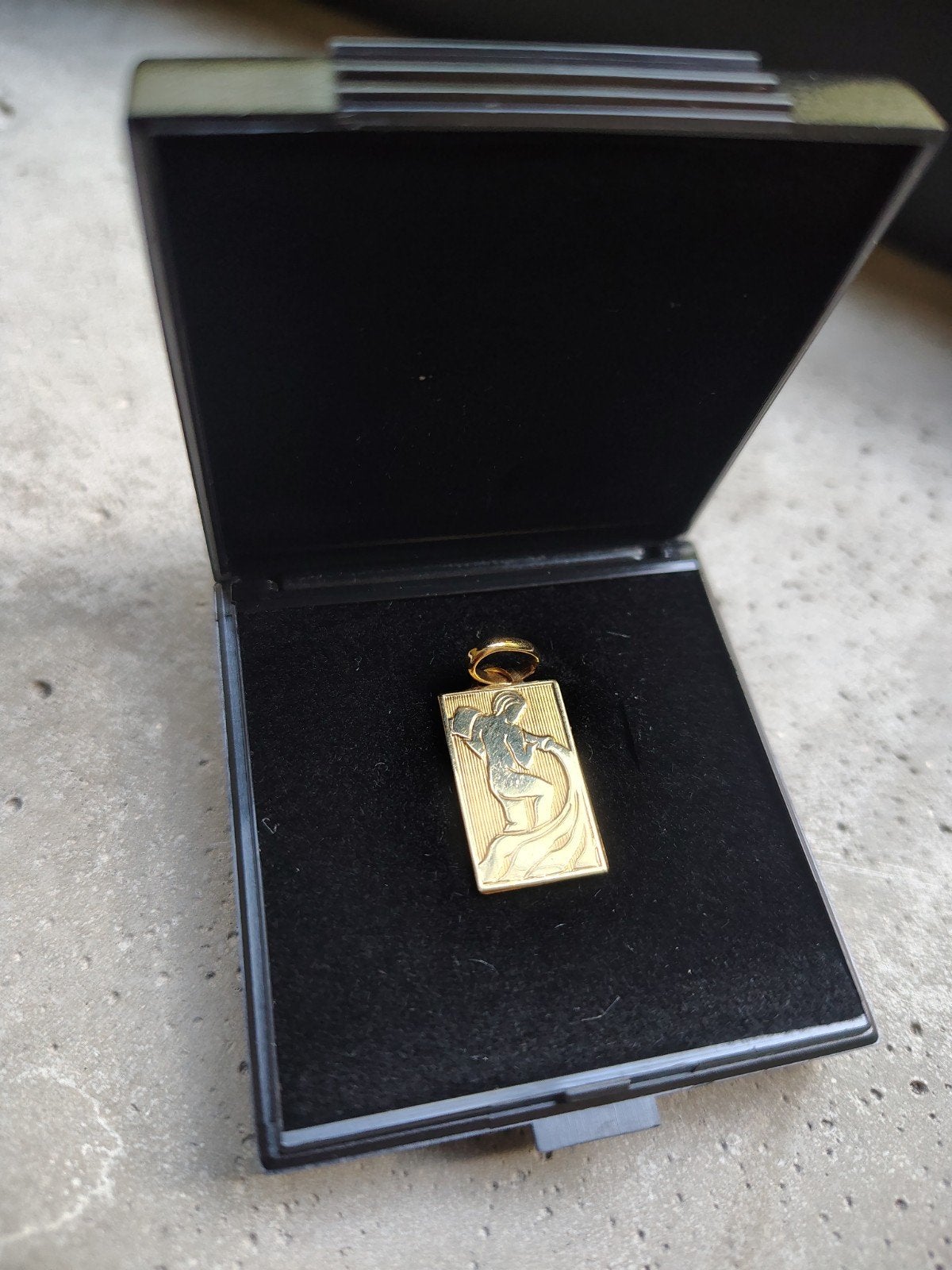18kt gouden hanger waterman, Ophalen of Verzenden