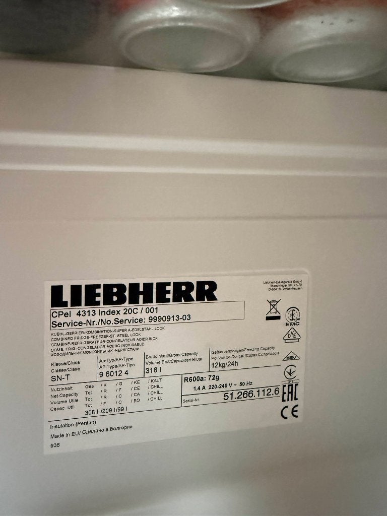 Liebherr koelkast CPel 4313-20C, Classe énergétique A ou plus économe, Avec compartiment congélateur, 160 cm ou plus, Comme neuf