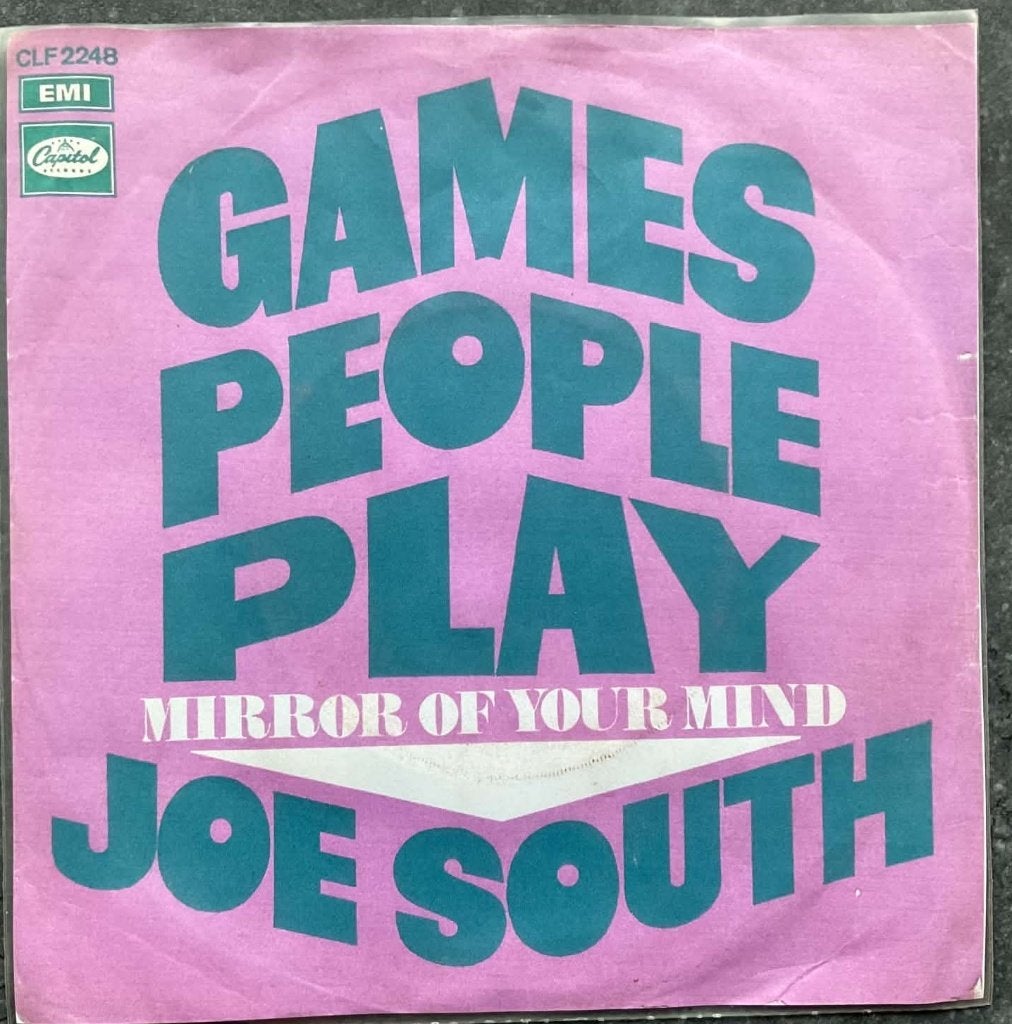 Joe South "Games People Play", CD & DVD, Enlèvement ou Envoi, 7 inch, Autres genres, Pochette photo