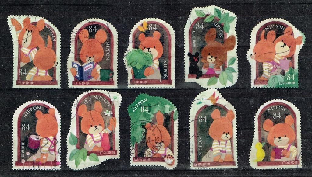 Postzegels uit Japan - K 5744 - kinderboek, Postzegels en Munten, Verzenden, Gestempeld, Oost-Azië