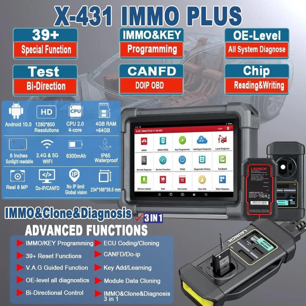 Launch X431 Immo Plus key programmer sleutel prog nieuw, Enlèvement ou Envoi