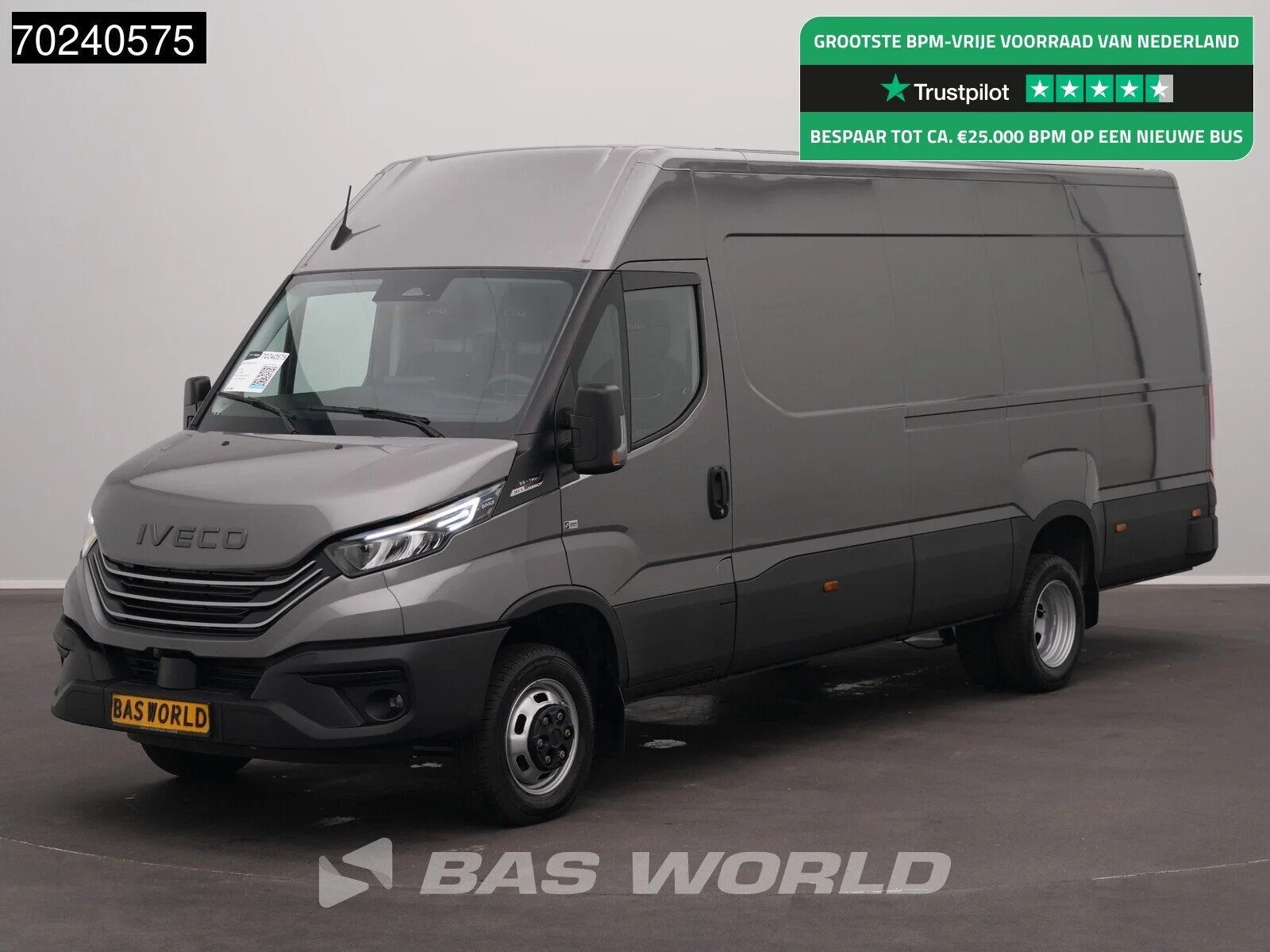 Iveco Daily 35C18 BPM VRIJ! 3.0L Automaat L3H2 180PK Dubbell, Auto's, Bestelwagens en Lichte vracht, Automaat, Stof, Euro 6, 4 cilinders