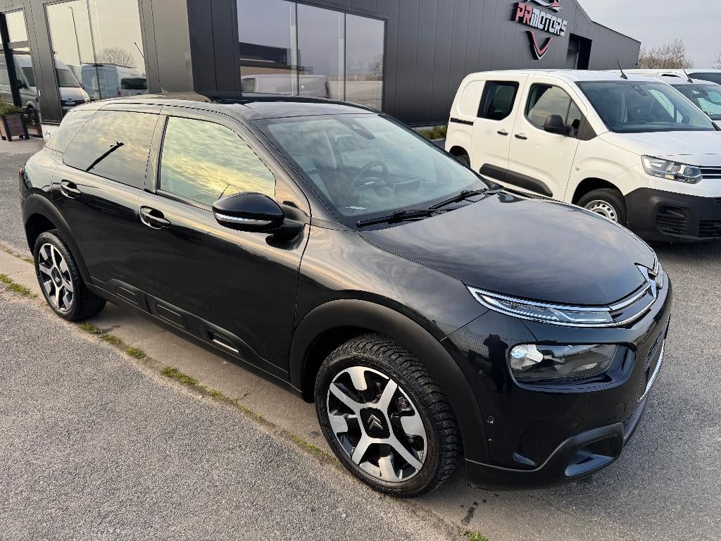 Citroen C4 Cactus automaat 1.2 benzine camera leer cruise, 1145 kg, Zwart, Bedrijf, 3 cilinders