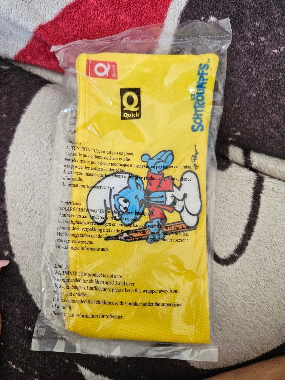 Nieuwe Quick Smurfen pennenzak / etui – ongeopend, Collections, Schtroumpfs, Enlèvement