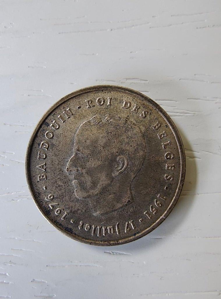 Zilveren munt 250 BF - 1976, Zilver, Ophalen of Verzenden, Losse munt, Zilver