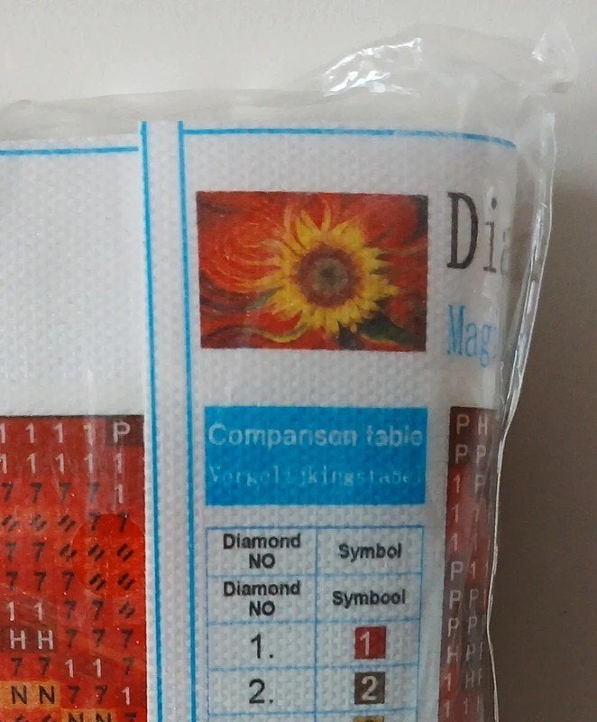 Zolder opruiming! Diamond Painting bloem 60 op 40cm Nieuw, Ophalen, Diamond painting, Nieuw, Natuur en Bloemen