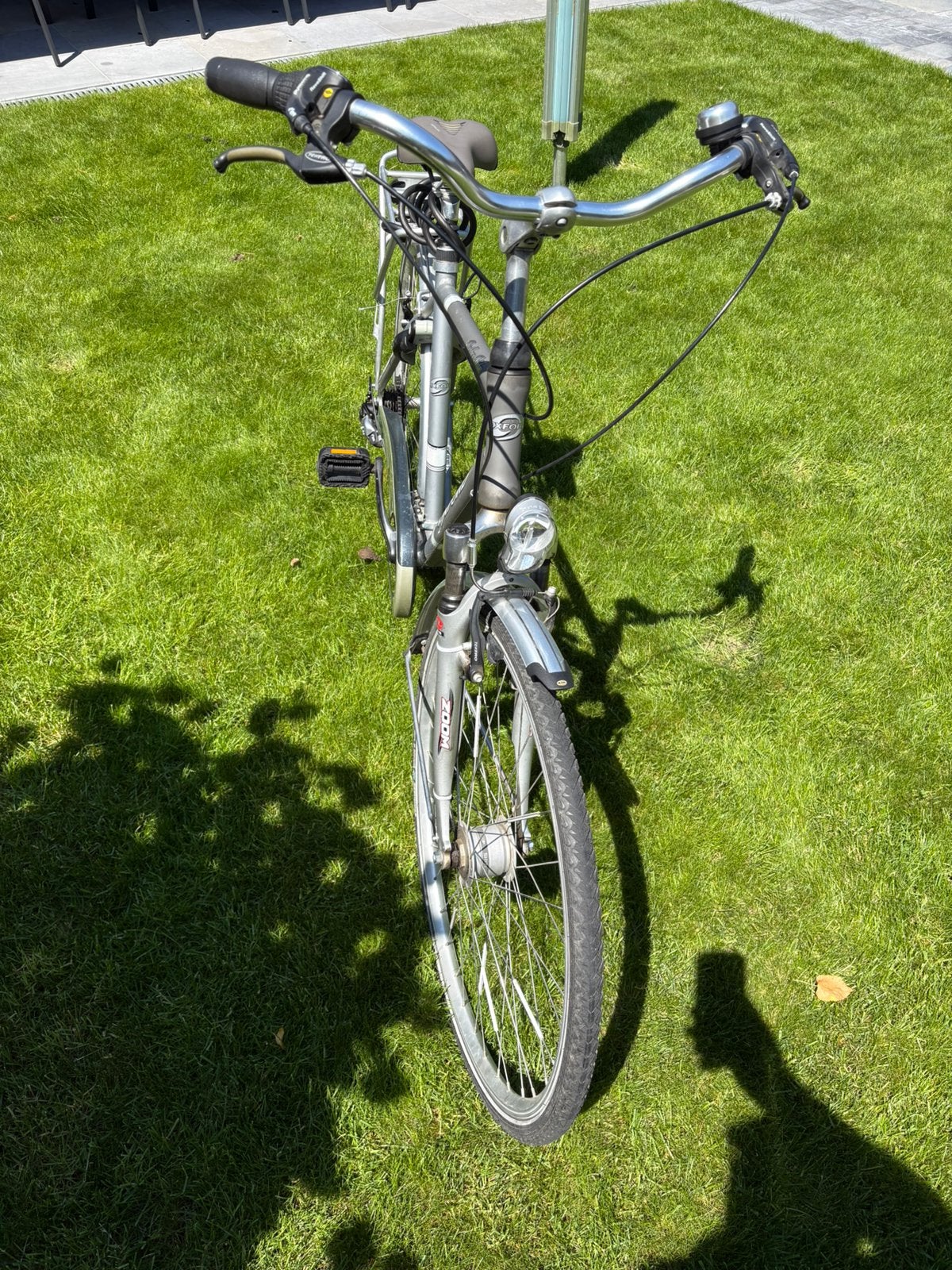 Herenfiets Oxford grijs, Fietsen en Brommers, Gebruikt, Velgrem, Versnellingen, 49 tot 53 cm