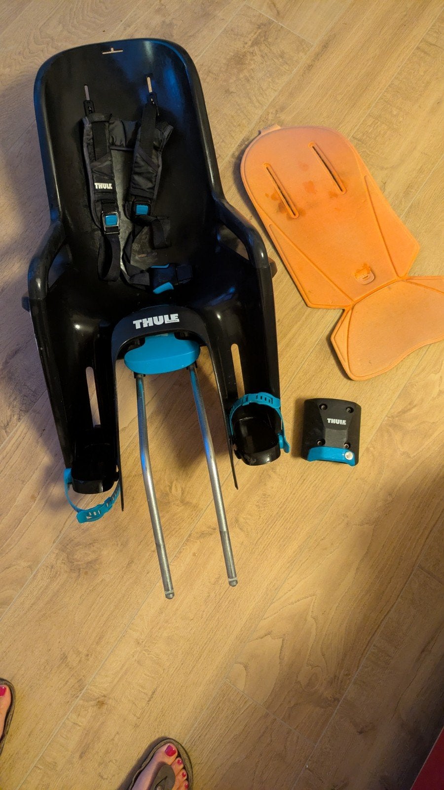 Thule fietsstoeltje, Ophalen