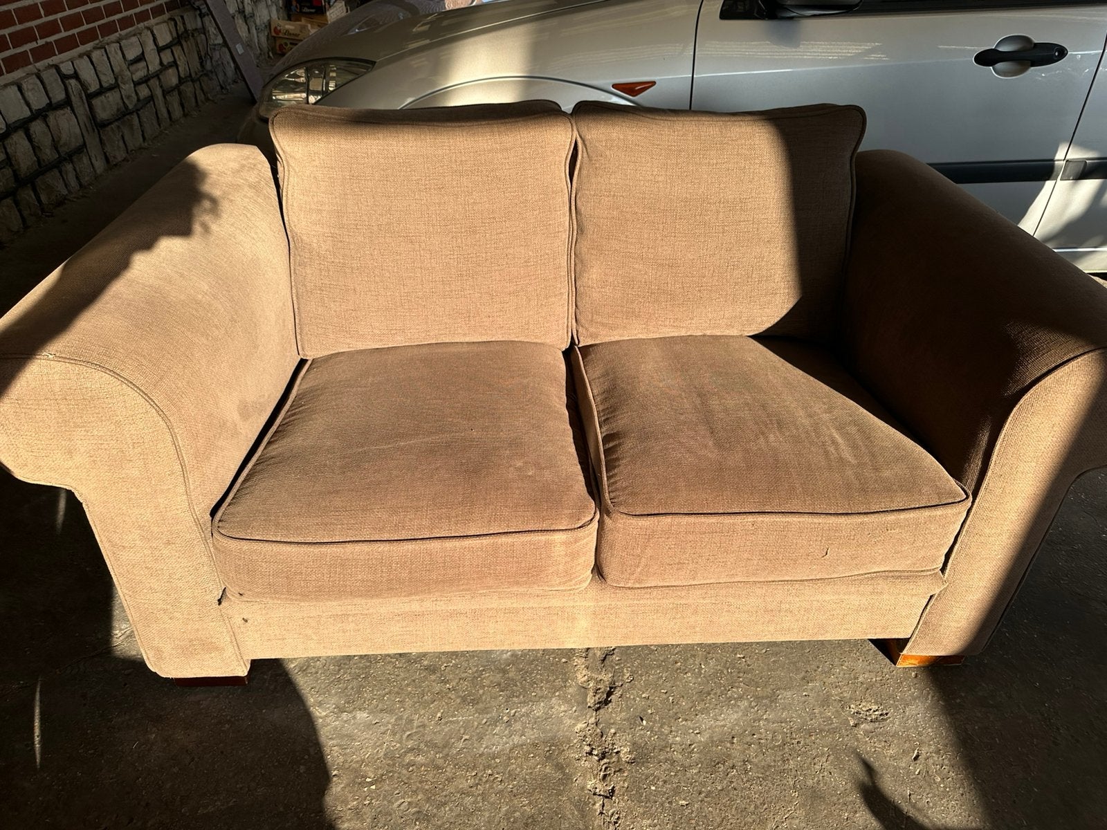 Stoffe sofa, Maison & Meubles, Canapés | Sofas & Chaises Longues, Enlèvement, Comme neuf