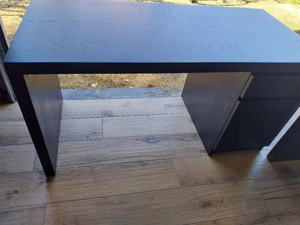 2 Bureau's (Zwartbruin), Huis en Inrichting, Ophalen, Gebruikt, Scandinavisch, 65 cm