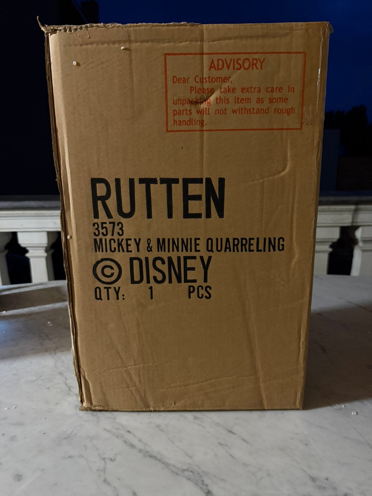 Disney origineel rutten, Enlèvement, Neuf