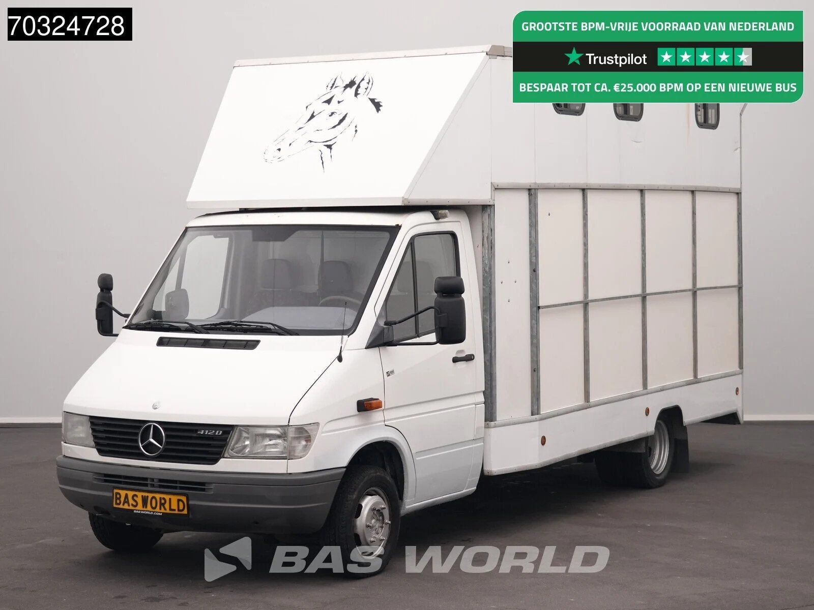 Mercedes Sprinter 412 D Dubbellucht Paardenwagen Horsetruck, Dieren en Toebehoren, Gebruikt, Overige typen