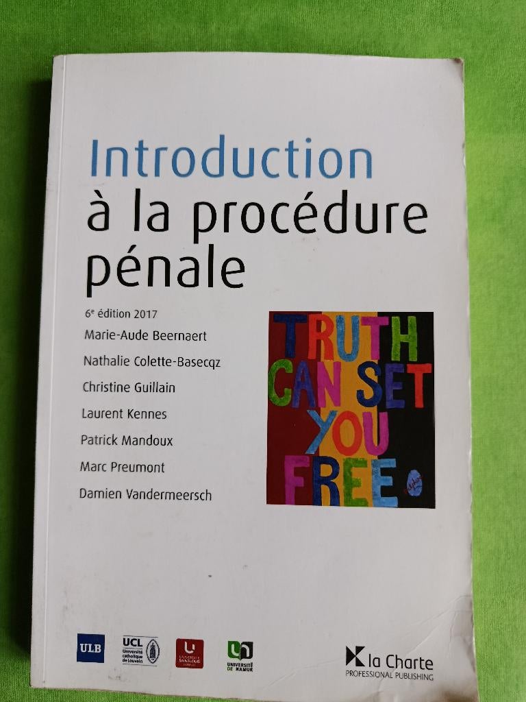 Introduction à la procédure pénale  -  Marie-Aude Beernaert, Ophalen of Verzenden, Zo goed als nieuw, Marie-Aude Beernaert