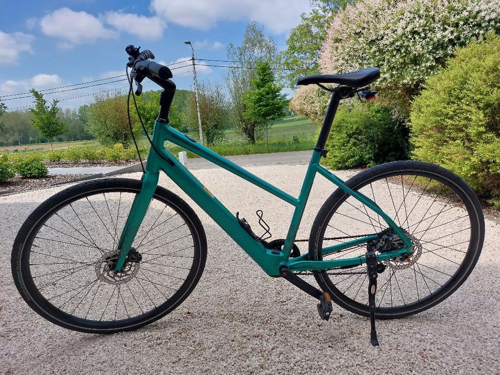 Hybride fiets, Fietsen en Brommers, Gebruikt, 51 tot 55 cm, 50 km per accu of meer, Ophalen