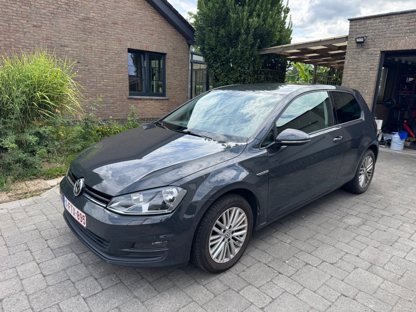 Volkswagen Golf 7 2014 1.2tsi, Auto's, Euro 5, Stof, 4 cilinders, Zilver of Grijs